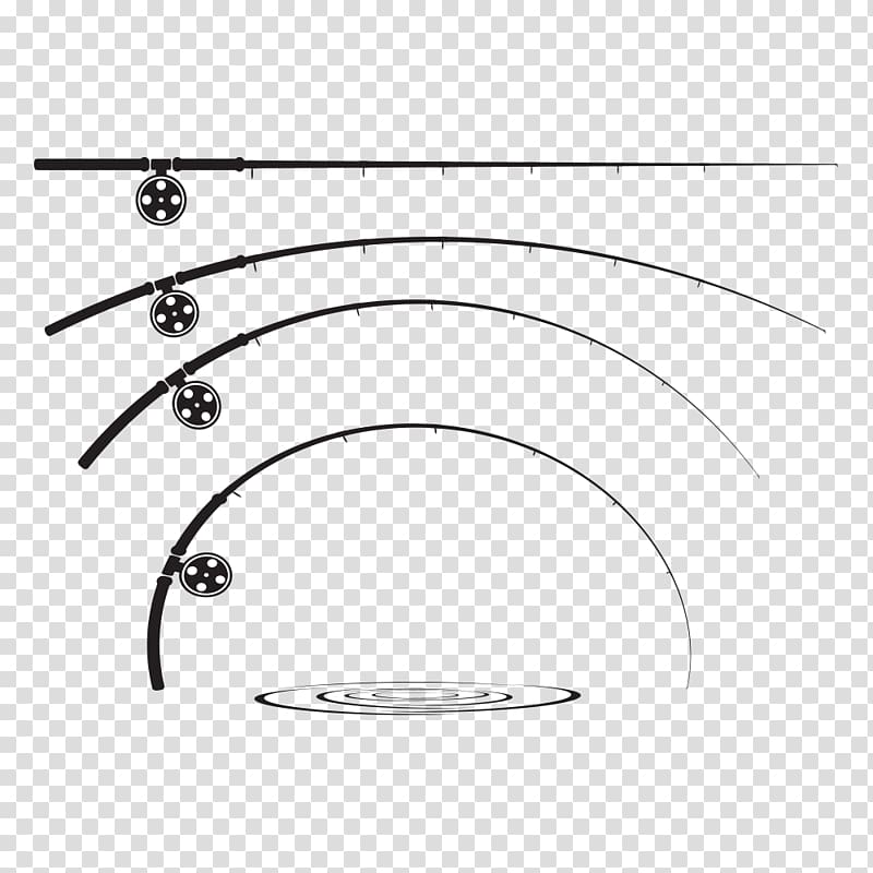 Fishing rod, Curved rod transparent background PNG clipart