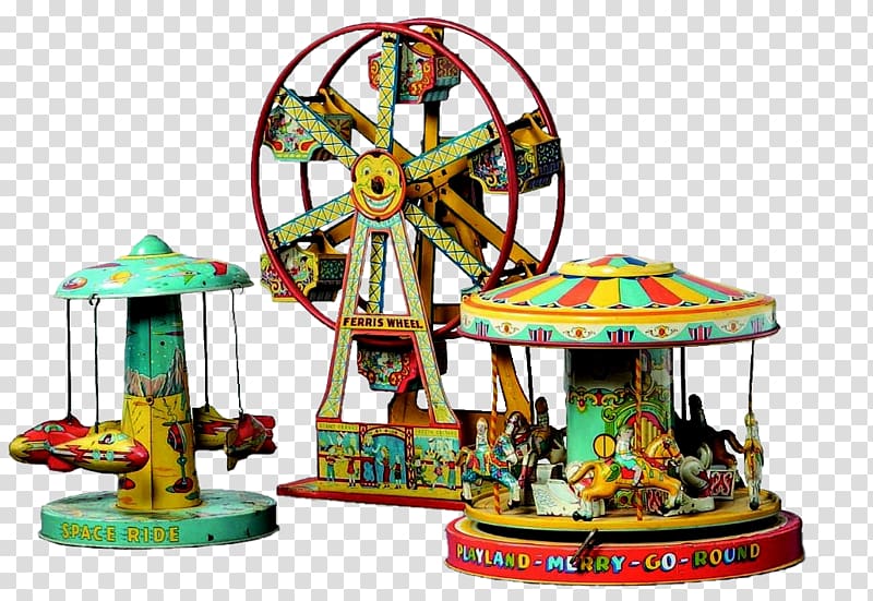 Carousel Tin toy Roll-O-Plane Fair, toy transparent background PNG clipart
