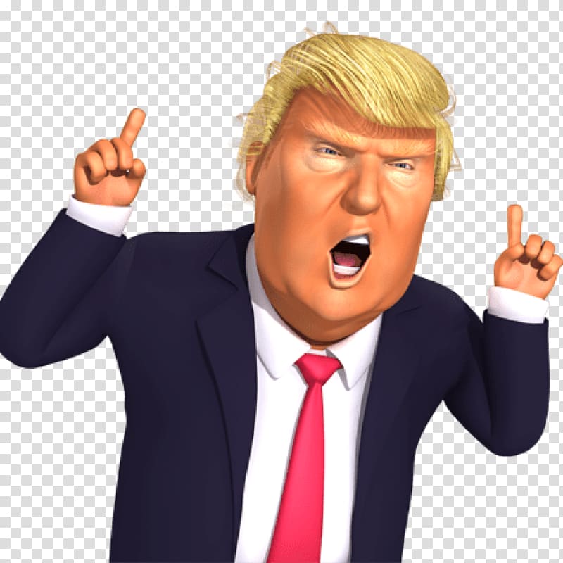 Donald Trump United States Cartoon Caricature Character, donald trump transparent background PNG clipart