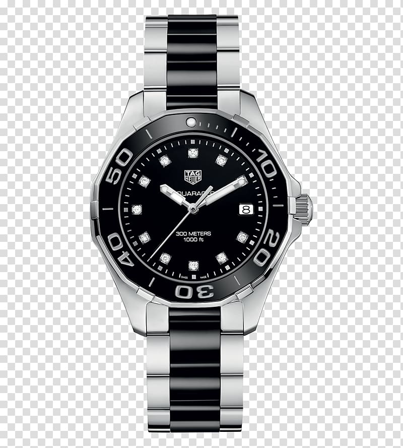 TAG Heuer Watch Quartz clock Swiss made Dial, Tag Heuer watches women watch black watches transparent background PNG clipart