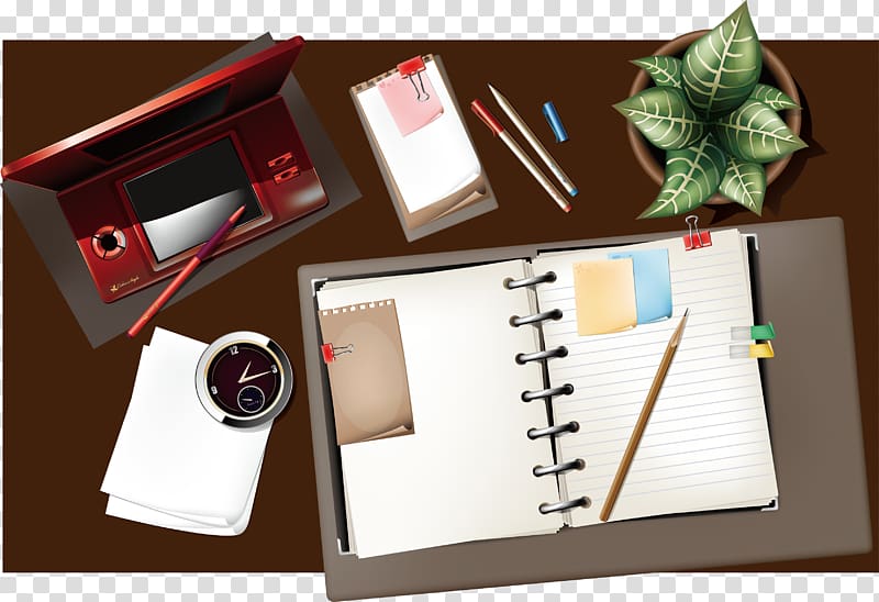 Stationery Notebook, table stationery transparent background PNG clipart