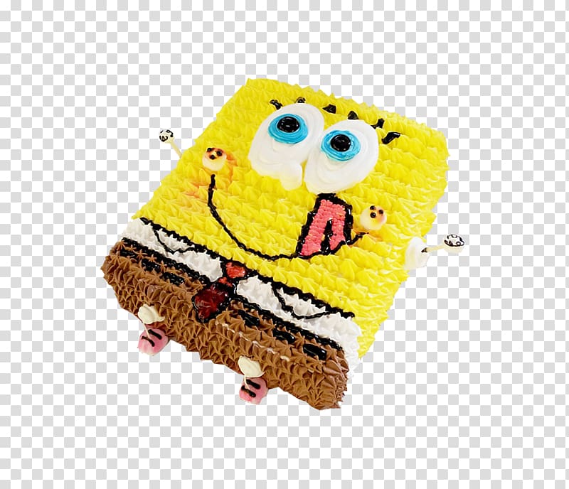 Milk Birthday cake Shortcake Sponge cake Bakery, SpongeBob cake transparent background PNG clipart