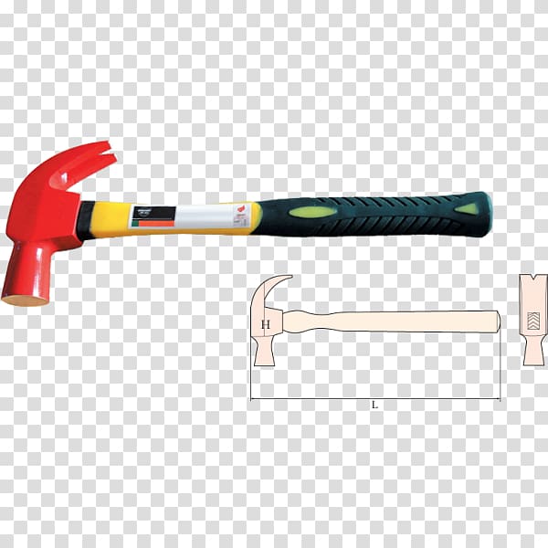 Claw hammer Hand tool Handle Sledgehammer, hammer transparent background PNG clipart