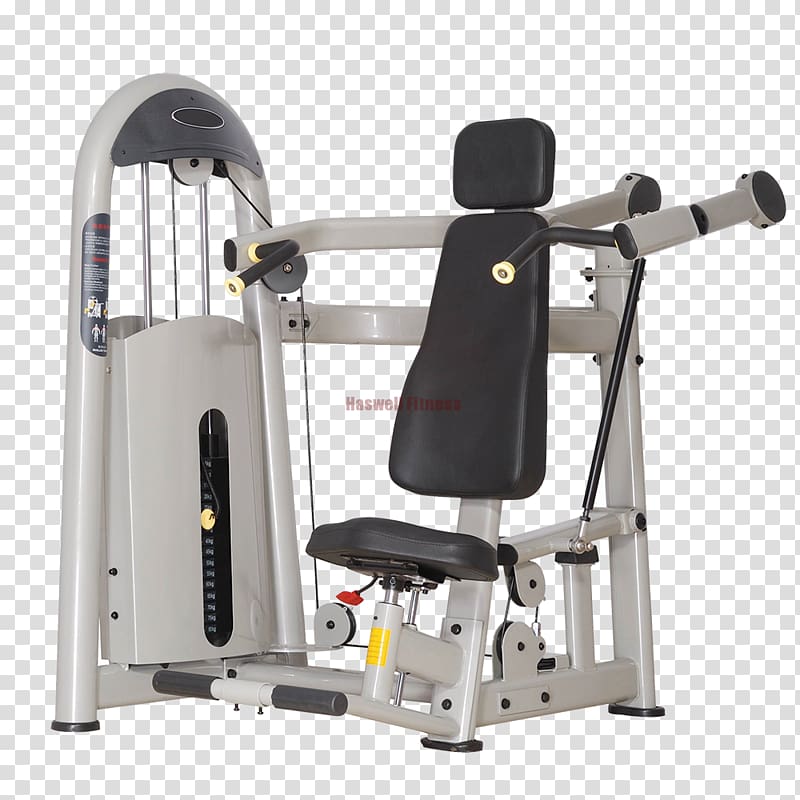 Exercise machine Strength training Fitness Centre Exercise equipment Bench press, shoulder press transparent background PNG clipart