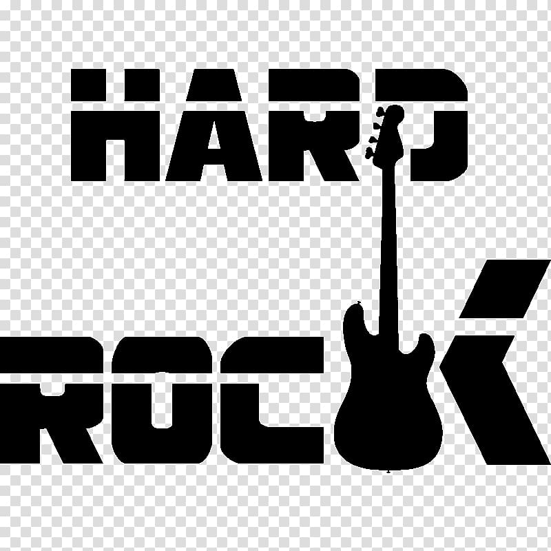Sticker art Music Brand Text, Hard Rock transparent background PNG clipart