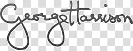 George Harrison handwritten text, Georges Harrison Signature transparent background PNG clipart