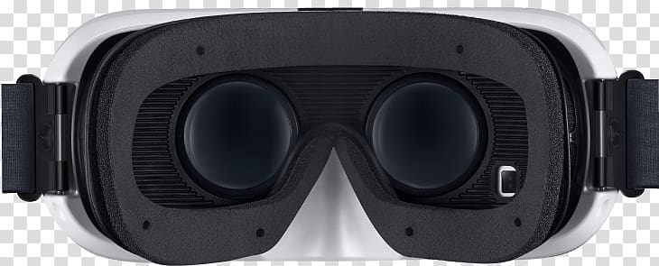 Black VR goggles, Samsung Gear VR Inside transparent background PNG