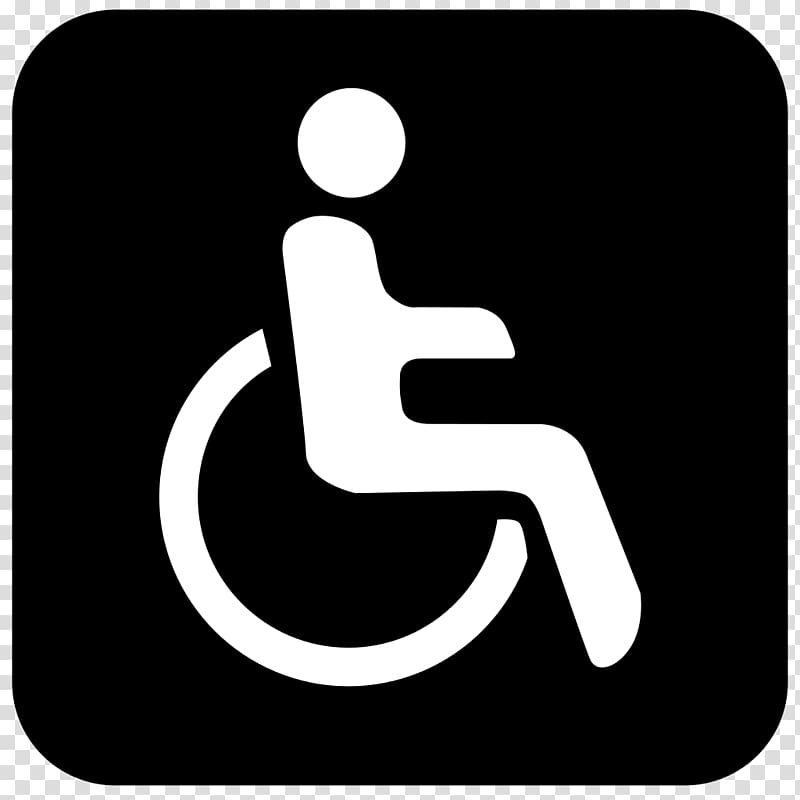 Disability Accessibility Wheelchair Logo Symbol, Disabled transparent background PNG clipart