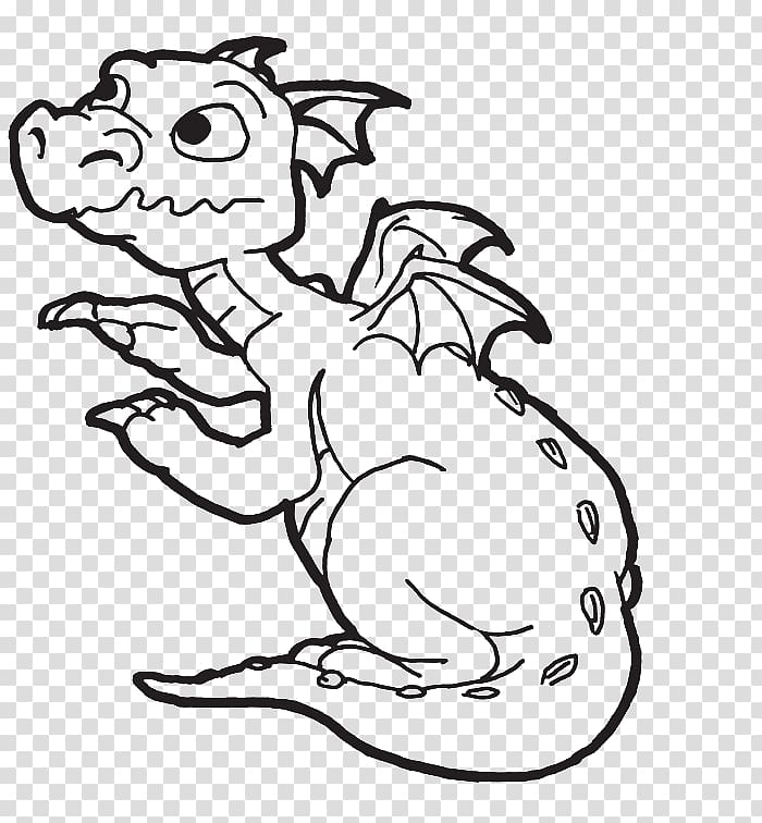 Coloring book Infant Dragon Child , dragon for kids transparent background PNG clipart