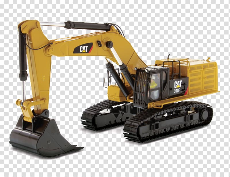 Caterpillar Inc. Excavator Die-cast toy Heavy Machinery 1:50 scale, excavator transparent background PNG clipart