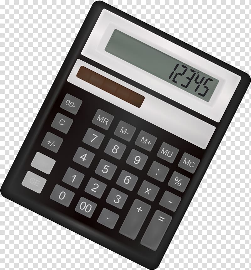 white and black desktop calculator displaying 123'45, Calculus Mathematics Aire Triangle Formula, Calculator transparent background PNG clipart