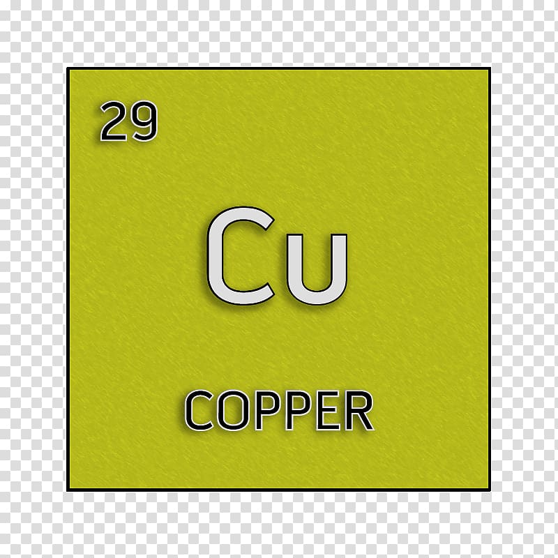 Green Silver Chemical element Cell Periodic table, copper chemical symbol transparent background PNG clipart
