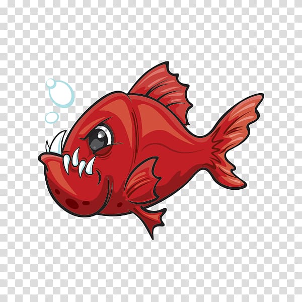 Piranha Illustration Drawing Cartoon, red snapper transparent background PNG clipart