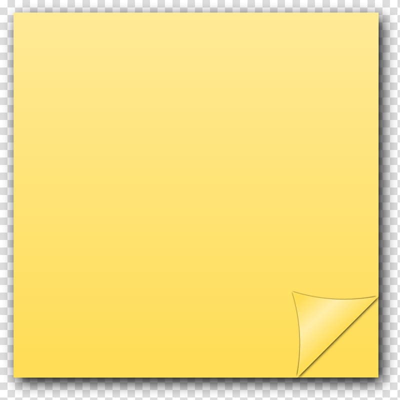 yellow note paper , Post-it note Sticky Notes Paper Icon, Sticky note transparent background PNG clipart