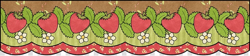 , Cartoon strawberry lace transparent background PNG clipart
