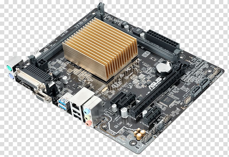 Intel Motherboard microATX Goldmont Celeron, motherboard transparent background PNG clipart