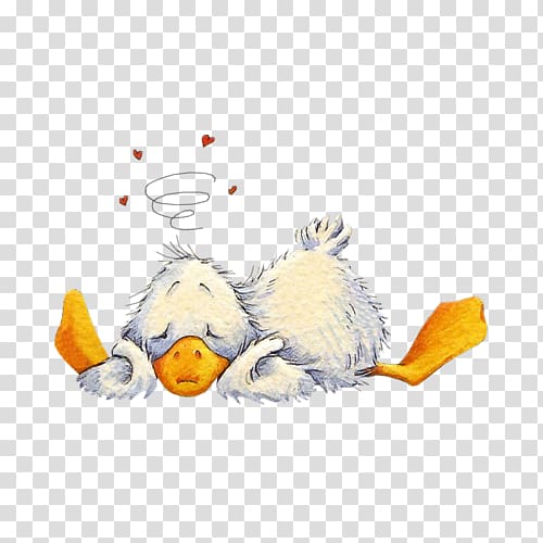 France Morning Dew Night Week, Cartoon duck transparent background PNG clipart
