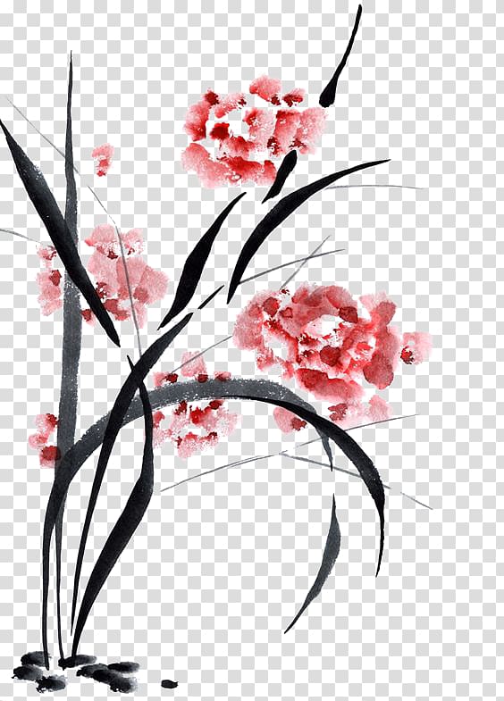 Chinese painting Ink wash painting Chinese calligraphy Art, Ancient Chinese Ink Drawings transparent background PNG clipart