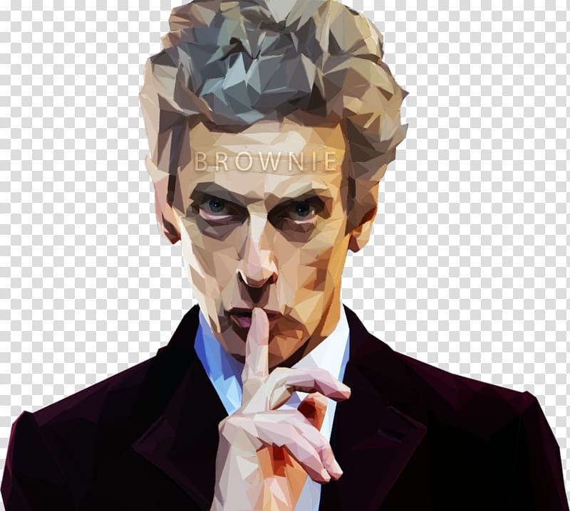 Peter Capaldi Doctor Who Twelfth Doctor The Doctor Ninth Doctor, low poly fan transparent background PNG clipart