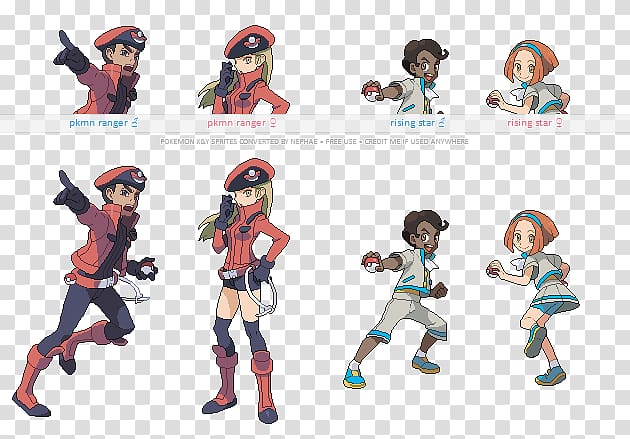 Pokémon X and Y Serena Ash Ketchum Pokémon FireRed and LeafGreen Pokémon Trainer, team concept transparent background PNG clipart