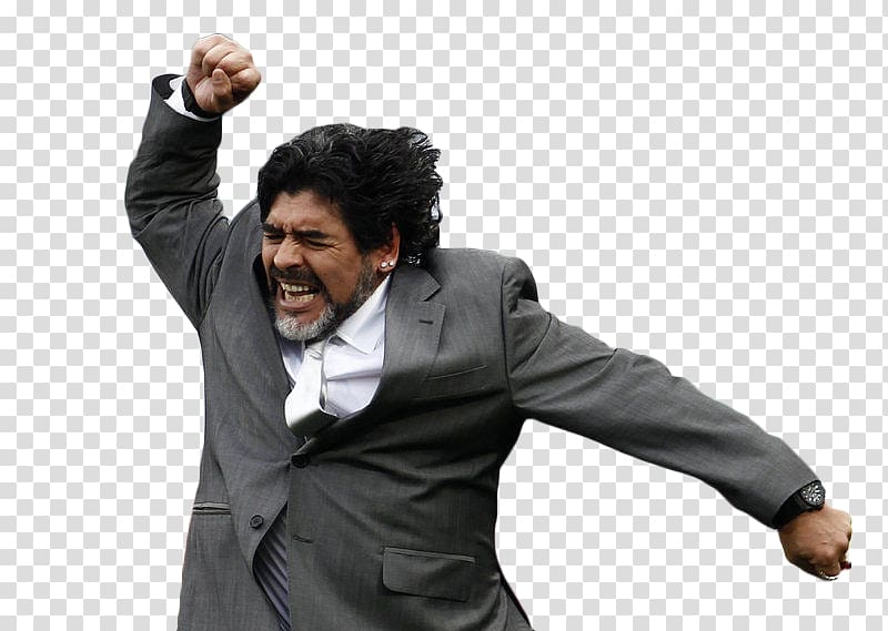 Diego Maradona 2010 FIFA World Cup Argentina national football team Coach Football player, football transparent background PNG clipart