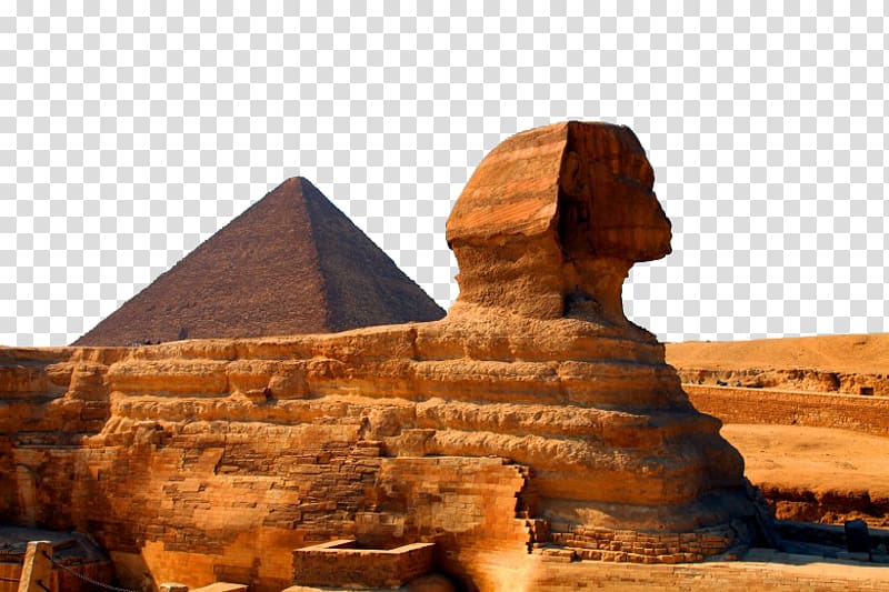 Great Sphinx of Giza Great Pyramid of Giza Egyptian pyramids Ancient Egypt, Egypt Landscape ten transparent background PNG clipart