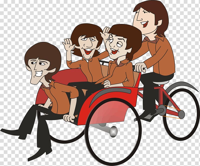 Animaatio Cartoon Song Cycle rickshaw, Kaligrafi RAMADHAN transparent background PNG clipart