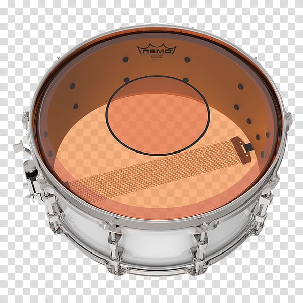 Snare Drums Tom-Toms Drumhead Remo, Orange Stroke transparent background PNG clipart