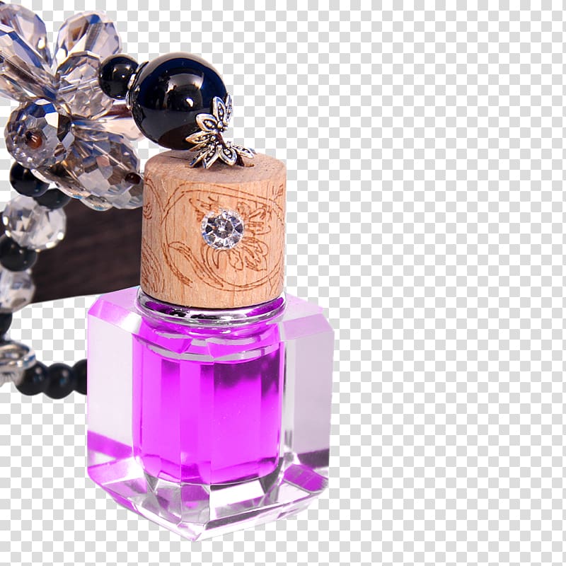 Perfume Car Purple, Lavender Perfume transparent background PNG clipart