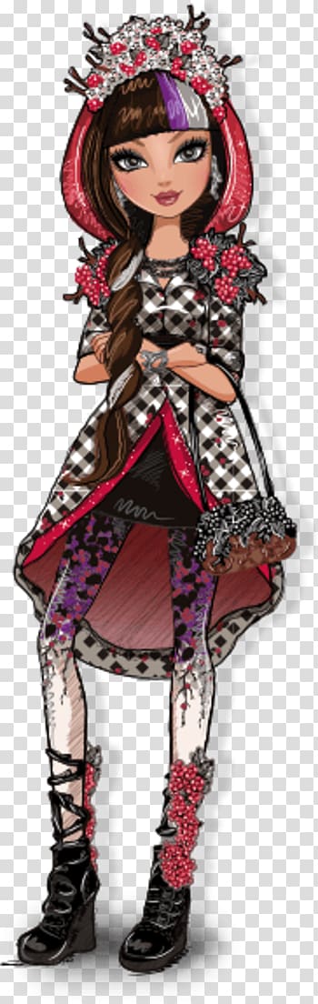 Ever After High Little Red Riding Hood Doll Art YouTube, doll transparent background PNG clipart