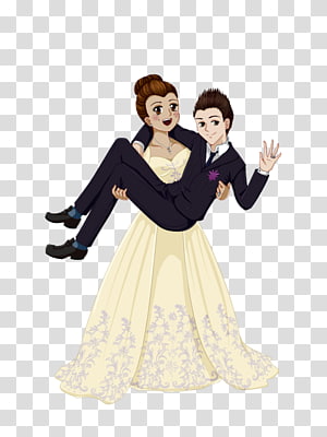 Gown Cartoon Girl, girl transparent background PNG clipart thumbnail