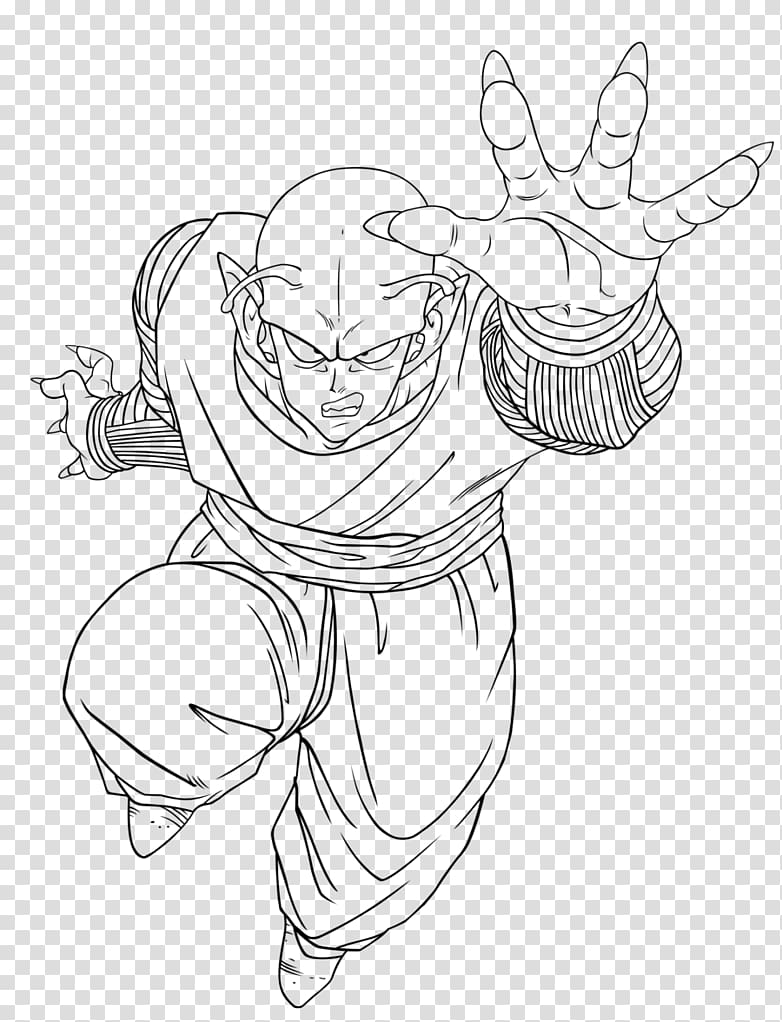 Piccolo Goku Drawing Jean Grey Line art, line art transparent background PNG clipart