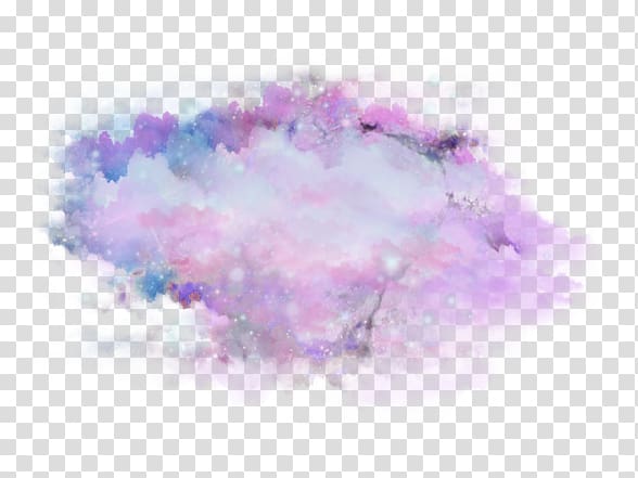 Desktop Cloud Information Watercolor Painting Purple Transparent