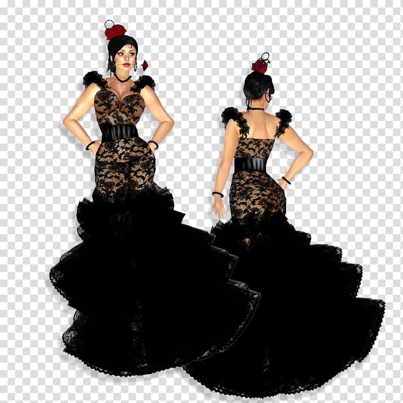 Gown Traje de flamenca Dress Flamenco Costume, dress transparent background PNG clipart