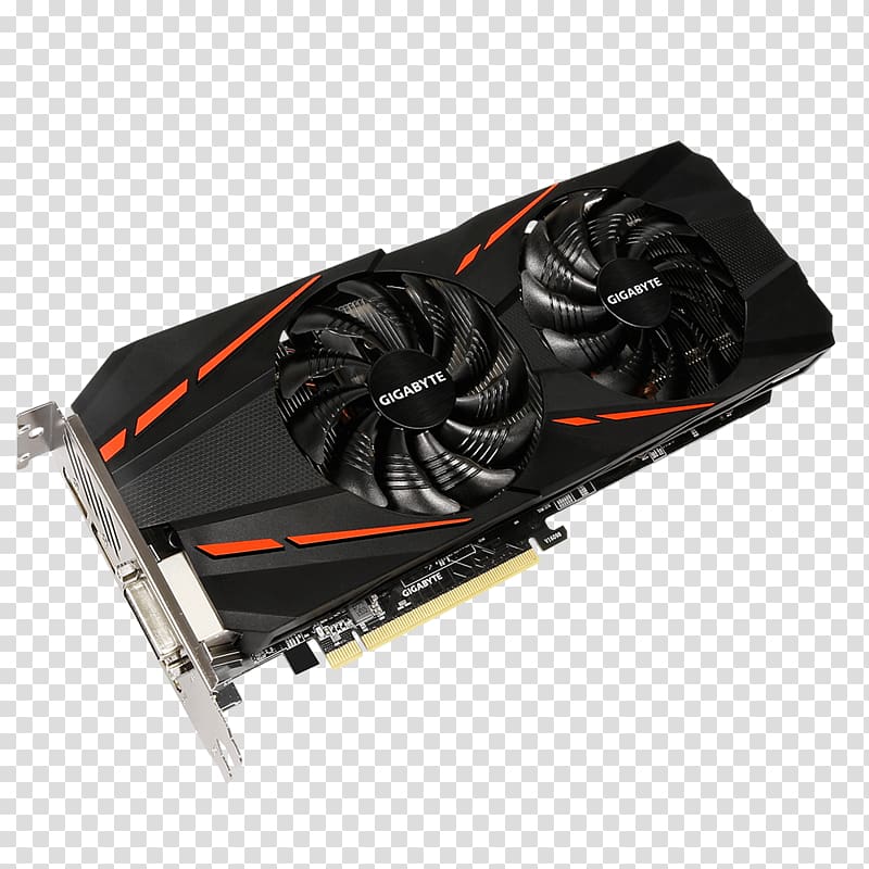 Graphics Cards & Video Adapters GDDR5 SDRAM AMD Radeon 500 series Gigabyte Technology, nvidia transparent background PNG clipart
