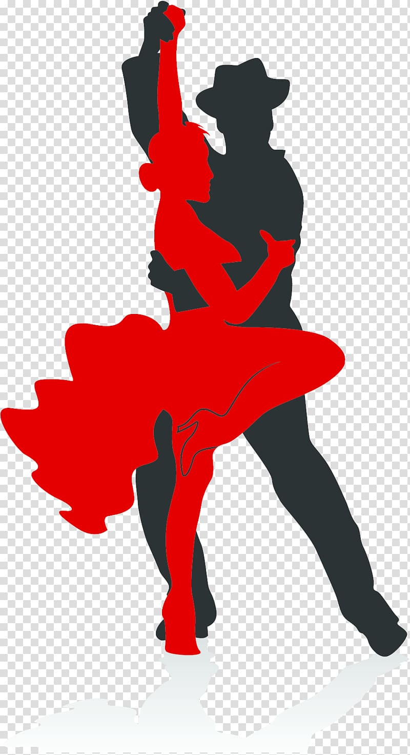 Ballroom dance Tango Silhouette, dance transparent background PNG clipart