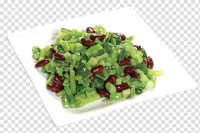 Vegetarian cuisine Choy sum Adzuki bean Leaf vegetable Food, Red beans cabbage slip transparent background PNG clipart