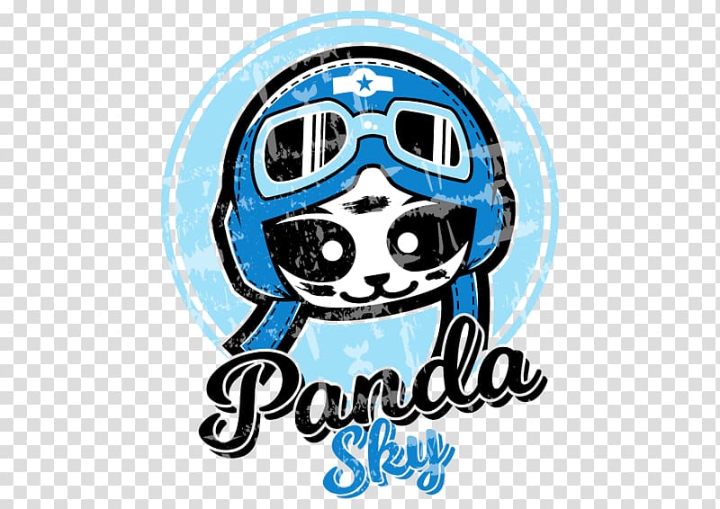 Giant panda Cuteness Sky Logo Writing, OPEN SKY transparent background PNG clipart