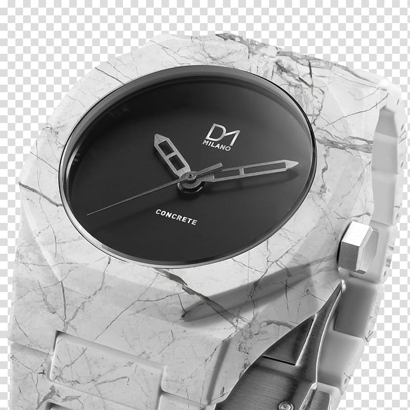 D1 Milano Watch Concrete Strap, watch transparent background PNG clipart