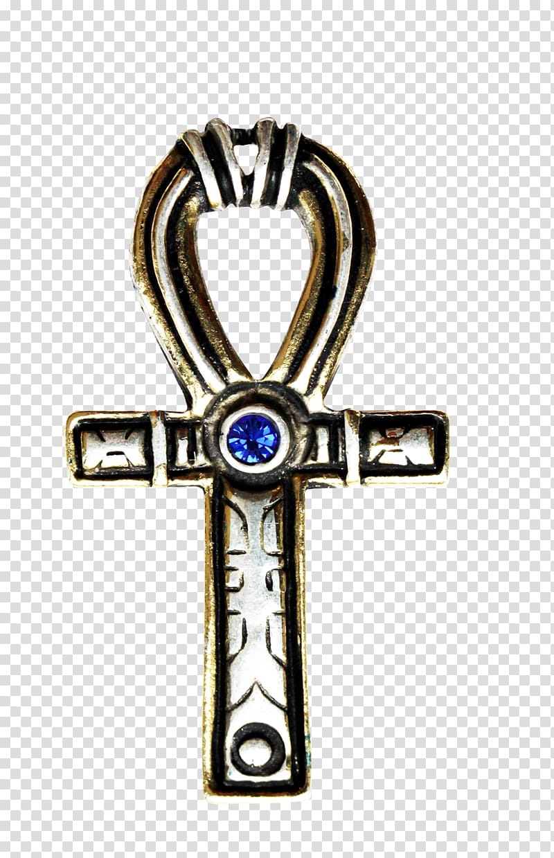 Earring Ancient Egypt Pendant Ankh Amulet, amulet transparent background PNG clipart