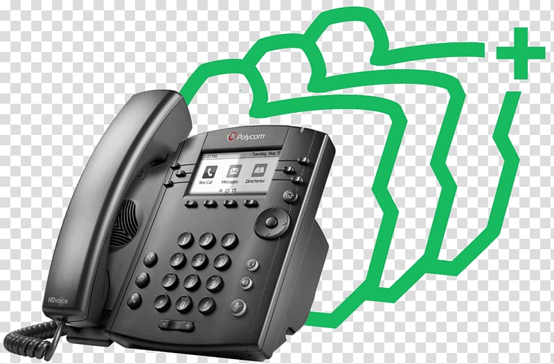 VoIP phone Polycom VVX 300 Telephone Voice over IP, Year In The Huge Benefit transparent background PNG clipart