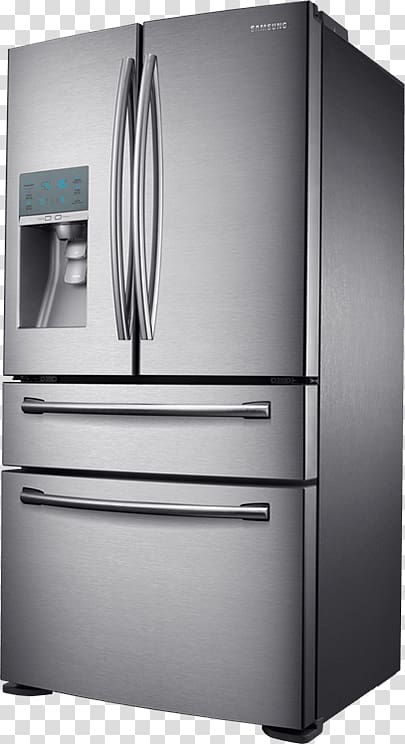 Refrigerator Door Samsung RF24FSEDBSR Stainless steel, refrigerator transparent background PNG clipart