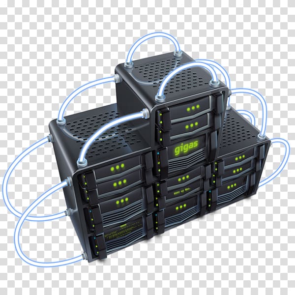 Web hosting service Cloud computing Computer Servers Gigas Internet, punishment of false statements of listed companies transparent background PNG clipart