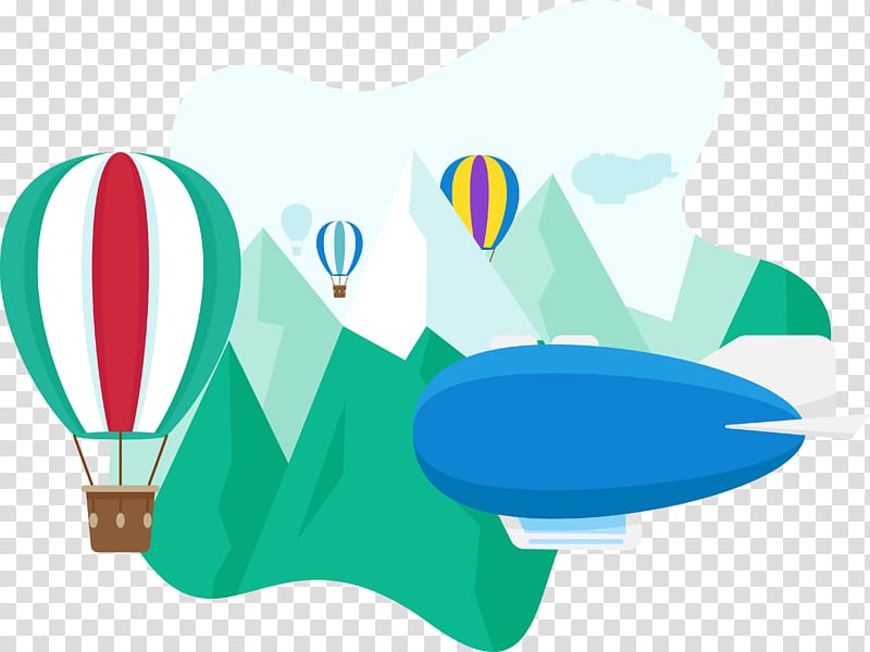 Painted balloon rocket transparent background PNG clipart