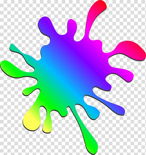 free rainbow paint splatter background