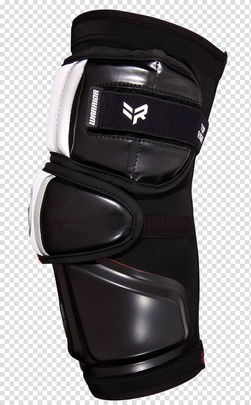 Knee pad Warrior Lacrosse Elbow pad Black, Lacrosse Glove transparent background PNG clipart