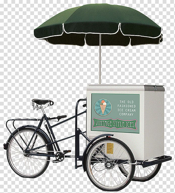 Ice cream cart Bicycle Street food Pashley Cycles, ice cream transparent background PNG clipart