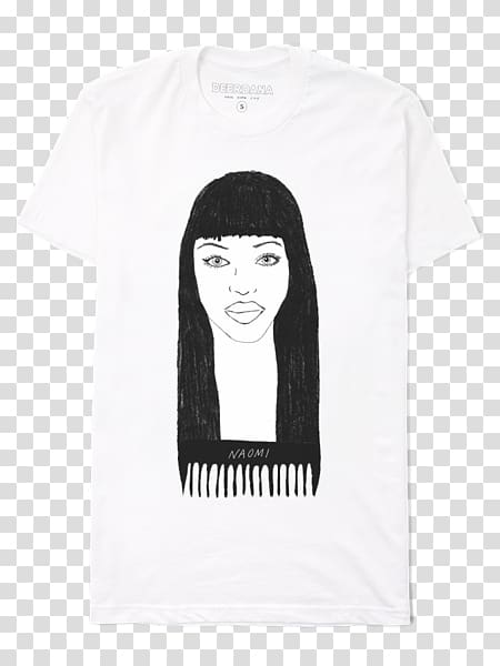 Long-sleeved T-shirt Font, Naomi Campbell transparent background PNG clipart