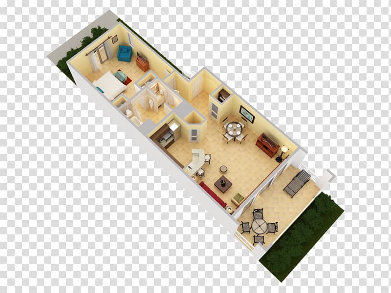 3D floor plan Las Casitas Village, a Waldorf Astoria Resort House, house transparent background PNG clipart