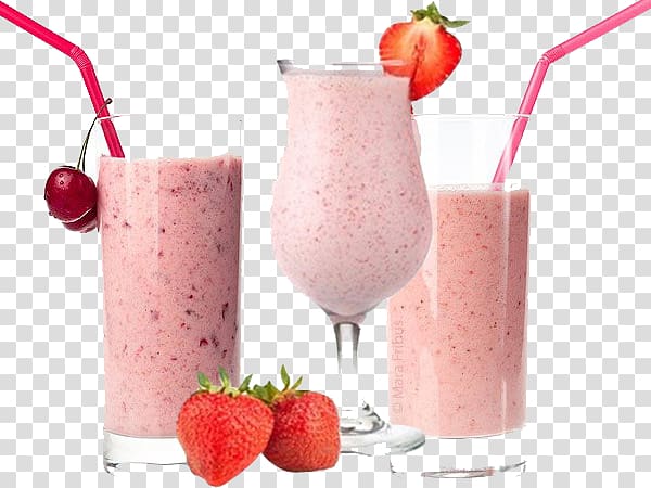 Strawberry juice Milkshake Cocktail Ice cream, cocktail transparent background PNG clipart